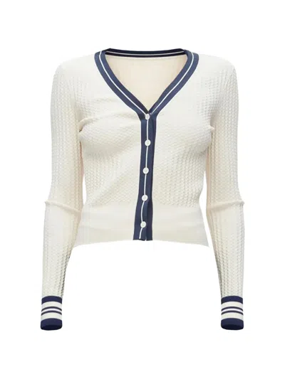 3.1 Phillip Lim V-neck Button Cardigan In White