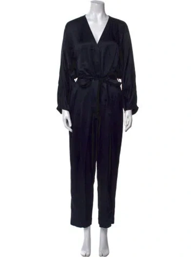 Pre-owned 3.1 Phillip Lim V-neck Jumpsuit In Blue