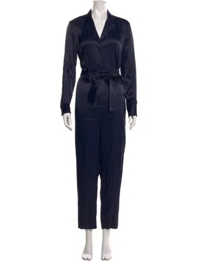 Pre-owned 3.1 Phillip Lim V-neck Jumpsuit In Blue