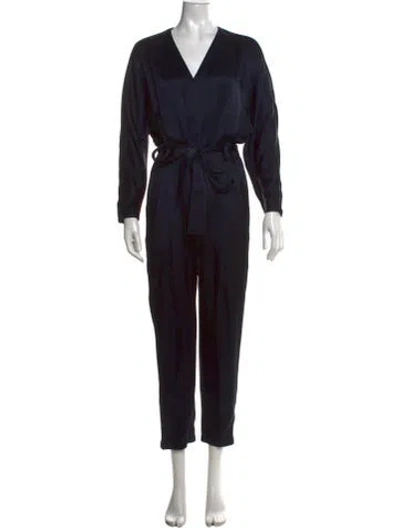 Pre-owned 3.1 Phillip Lim V-neck Jumpsuit In Blue