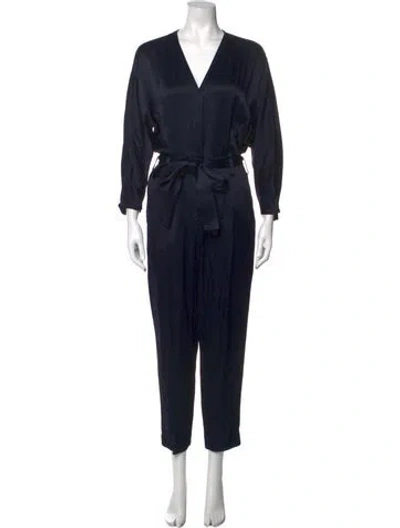 Pre-owned 3.1 Phillip Lim V-neck Jumpsuit In Blue
