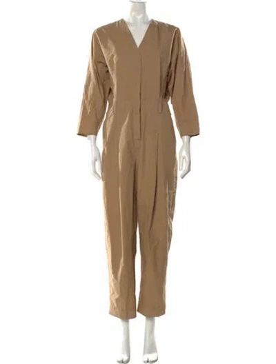 Pre-owned 3.1 Phillip Lim V-neck Jumpsuit In Neutral