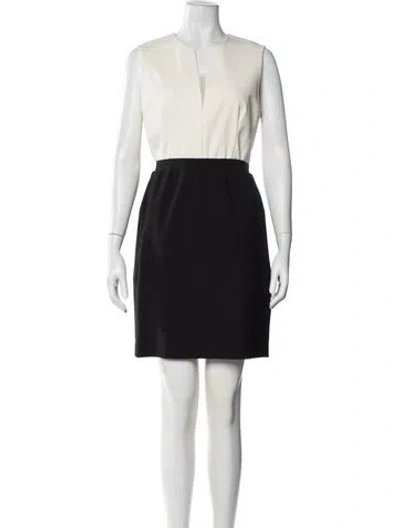 Pre-owned 3.1 Phillip Lim V-neck Knee-length Dress In Black