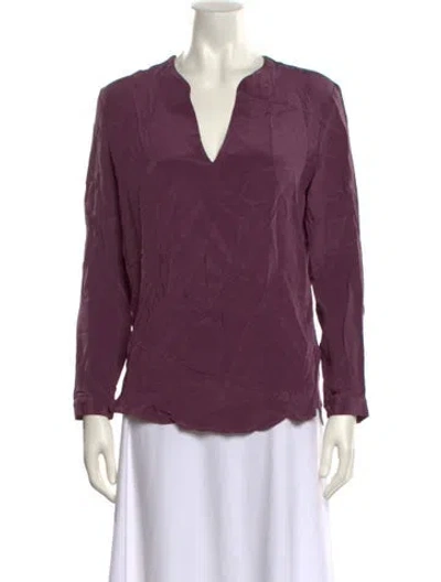 Pre-owned 3.1 Phillip Lim V-neck Long Sleeve Blouse In Pink
