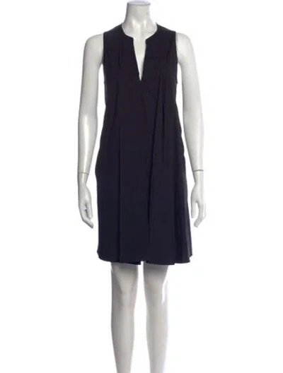 Pre-owned 3.1 Phillip Lim V-neck Mini Dress In Black