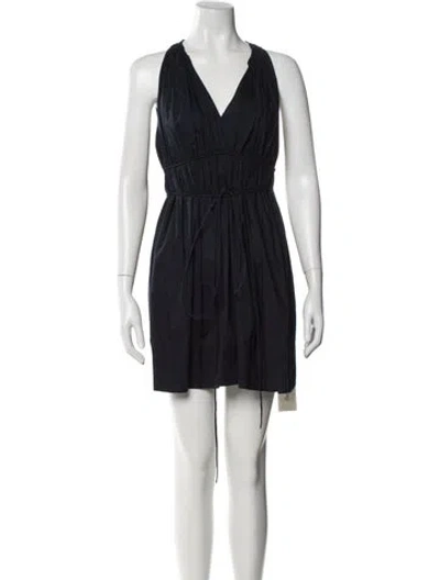 Pre-owned 3.1 Phillip Lim V-neck Mini Dress In Blue