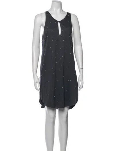 Pre-owned 3.1 Phillip Lim V-neck Mini Dress In Grey