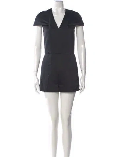 Pre-owned 3.1 Phillip Lim V-neck Romper In Gray