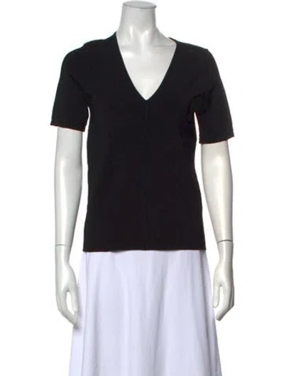 Pre-owned 3.1 Phillip Lim V-neck Short Sleeve T-shirt W/ Tags In Black