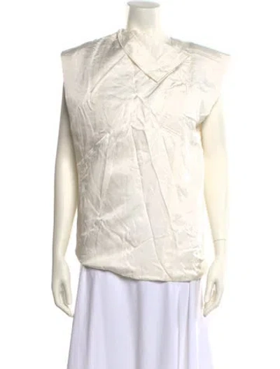 Pre-owned 3.1 Phillip Lim V-neck Sleeveless Blouse In Neutral