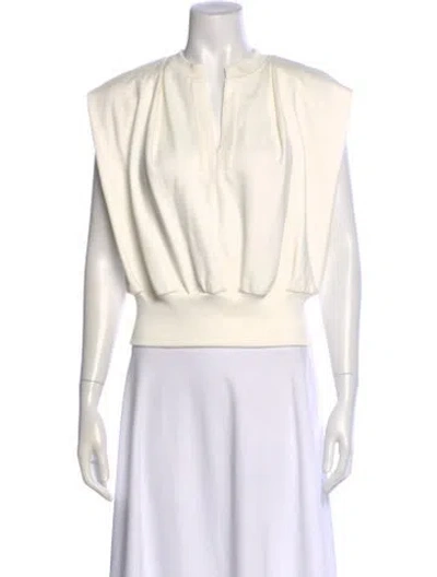 Pre-owned 3.1 Phillip Lim V-neck Sleeveless Top In Neutral