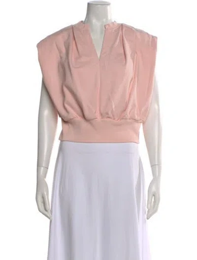 Pre-owned 3.1 Phillip Lim V-neck Sleeveless Top In Pink