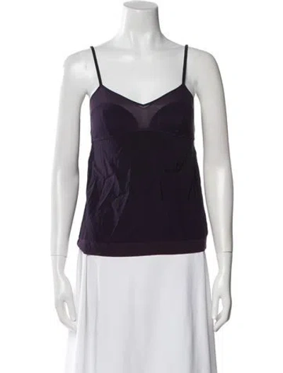 Pre-owned 3.1 Phillip Lim V-neck Sleeveless Top In Purple