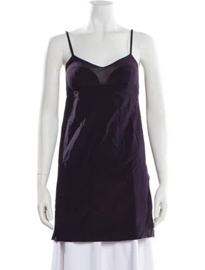 Pre-owned 3.1 Phillip Lim V-neck Sleeveless Tunic In Purple