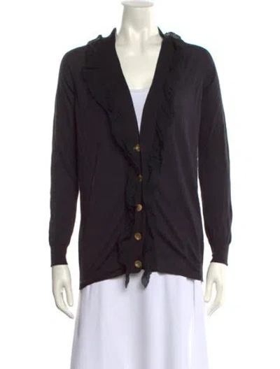 Pre-owned 3.1 Phillip Lim V-neck Sweater In Black