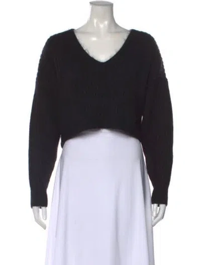 Pre-owned 3.1 Phillip Lim V-neck Sweater In Black