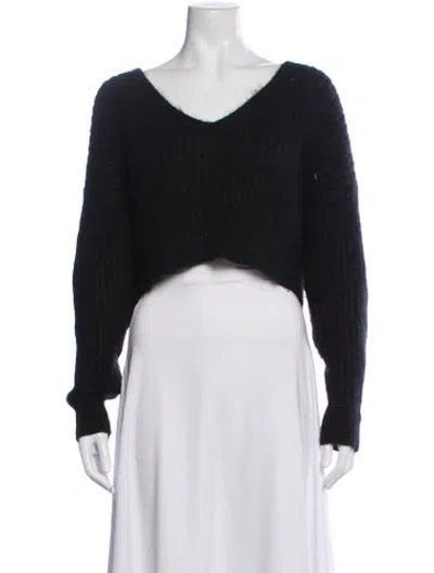 Pre-owned 3.1 Phillip Lim V-neck Sweater In Black