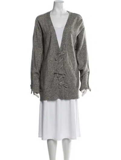 Pre-owned 3.1 Phillip Lim V-neck Sweater In Grey