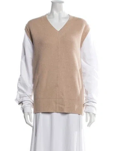 Pre-owned 3.1 Phillip Lim V-neck Sweater In Neutral