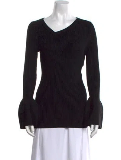 Pre-owned 3.1 Phillip Lim V-neck Sweater W/ Tags In Black