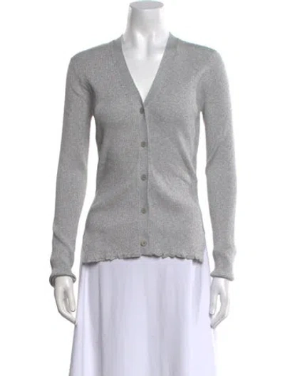 Pre-owned 3.1 Phillip Lim V-neck Sweater W/ Tags In Gray