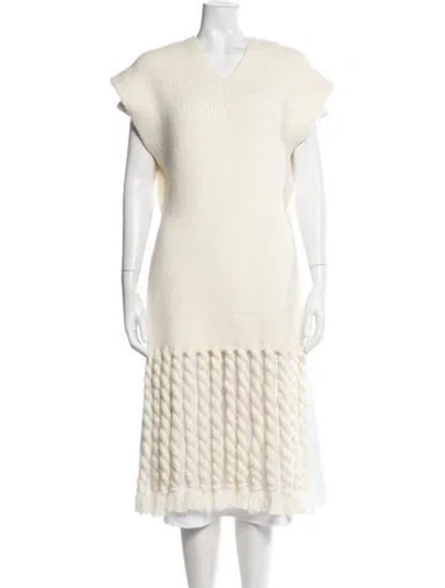 Pre-owned 3.1 Phillip Lim V-neck Sweater W/ Tags In Neutrals