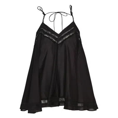 3.1 Phillip Lim Voile Flounce Lace Top In Transparent