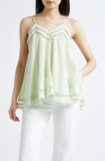 3.1 Phillip Lim Voile Flounce Top In Green