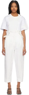 3.1 Phillip Lim White Paperbag Trousers In Wh100 White