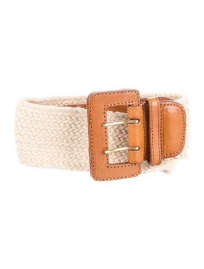 Pre-owned 3.1 Phillip Lim Wide Belt In Brown