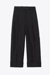 3.1 Phillip Lim Wide Leg Cuffed Trouser In Black