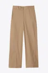 3.1 Phillip Lim Wide Leg Double Pleat Trouser In Brown