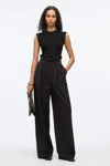 3.1 Phillip Lim Wide Leg Origami Pant In Black
