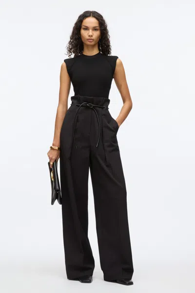 3.1 Phillip Lim Wide Leg Origami Pant In Black