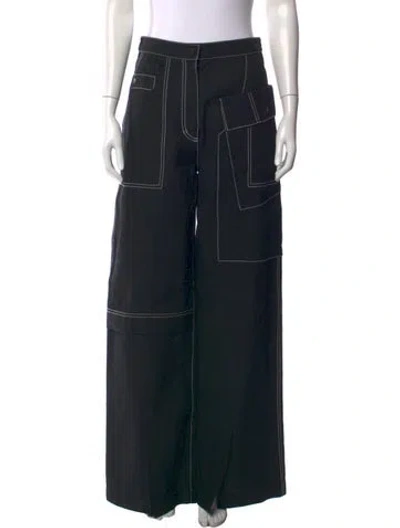 Pre-owned 3.1 Phillip Lim Wide Leg Pants In Black