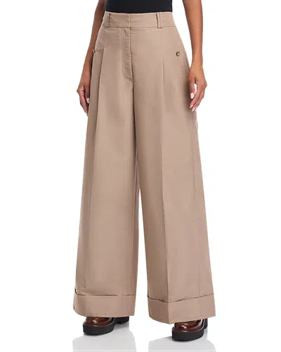 3.1 Phillip Lim Wide Leg Pants In Stone Grey