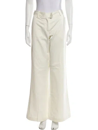 Pre-owned 3.1 Phillip Lim Wide Leg Pants In White