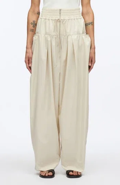 3.1 Phillip Lim Wide Leg Zip Front Pants In Gray