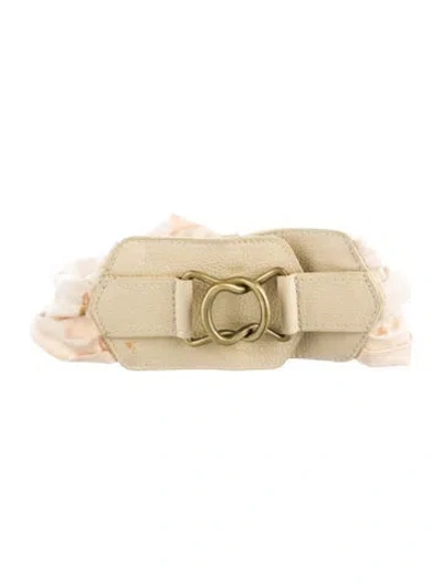 Pre-owned 3.1 Phillip Lim Wide Waist Belt In Neutral