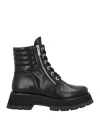 3.1 Phillip Lim Kate Lug-sole Zip Duo Combat Booties, Black In Black