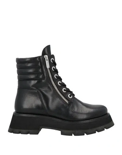 3.1 PHILLIP LIM 3.1 PHILLIP LIM WOMAN ANKLE BOOTS BLACK SIZE 8 LEATHER