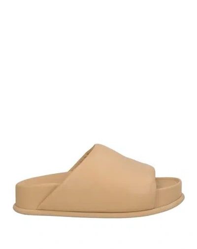 3.1 Phillip Lim Woman Sandals Camel Size 11 Leather In Beige