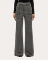 3.1 Phillip Lim Cargo Wide Leg Belted Jeans In Grey