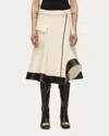3.1 Phillip Lim Flounce Hem Tweed Skirt In White