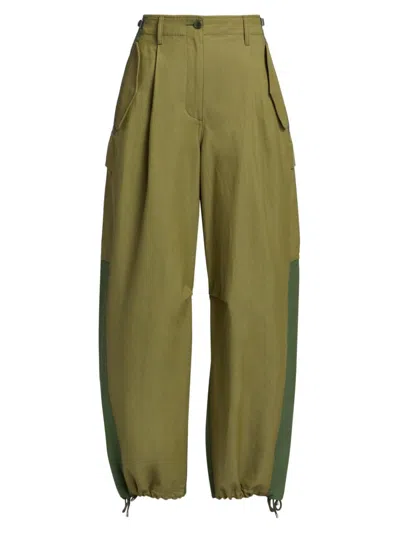 3.1 Phillip Lim Women's Colorblocked Utility Cargo Pants In Green