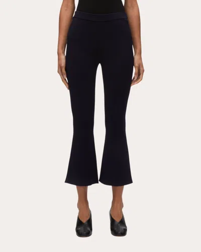 3.1 Phillip Lim Women's Compact Rib Cropped Kick Flare Pants
