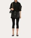 3.1 Phillip Lim Women's Cropped Chain-embellished Wool Bouclé Knit Sweater In Black