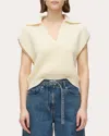 3.1 Phillip Lim Cropped Chain Polo Top In White