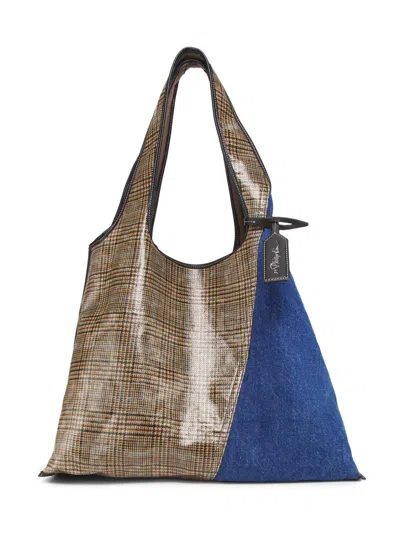 3.1 Phillip Lim Women's Denim & Plaid Hobo Bag In Purple