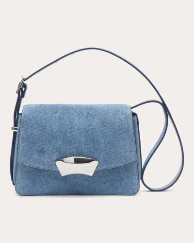 3.1 Phillip Lim Women's Denim Suede Id Shoulder Bag In Blue